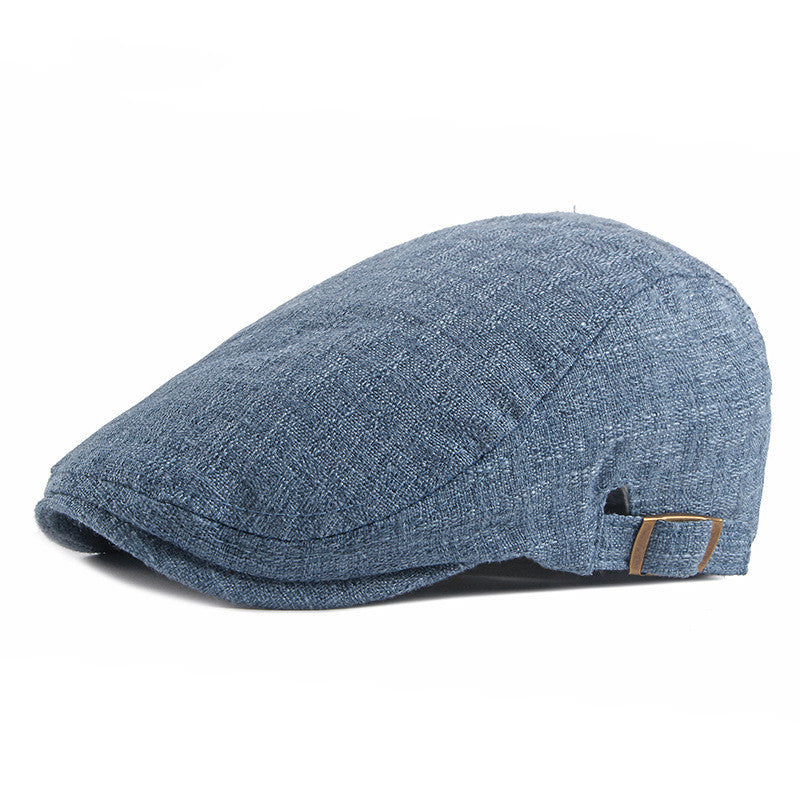 Men’s British Retro Breathable Hat – Simple Cotton Sunshade Cap | Adjustable, Lightweight, Stylish Outdoor Summer Hat