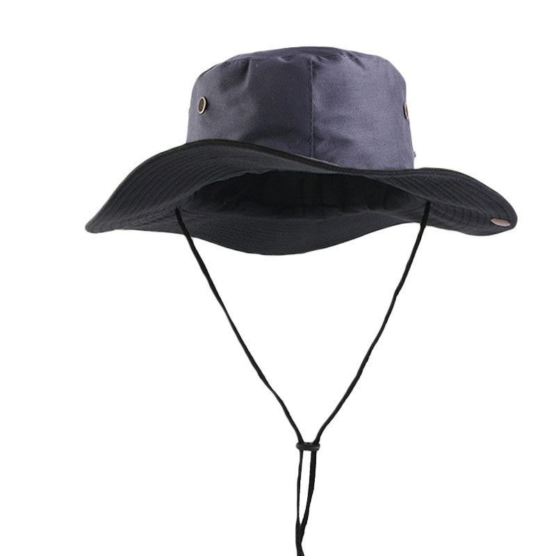 Outdoor Folding Climbing Hat – Men’s Cotton Flat Top Sun Protection Hat | Breathable, Windproof, Adjustable Free Size