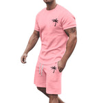 Men’s Short-Sleeve Sports & Leisure Set – Lightweight Summer T-Shirt and Shorts | Comfortable Casual Outfit