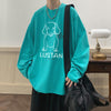 Cartoon Puppy Printed Long Sleeve T-shirt - Casual Loose Pullover for Autumn | Available in Multiple Colors
