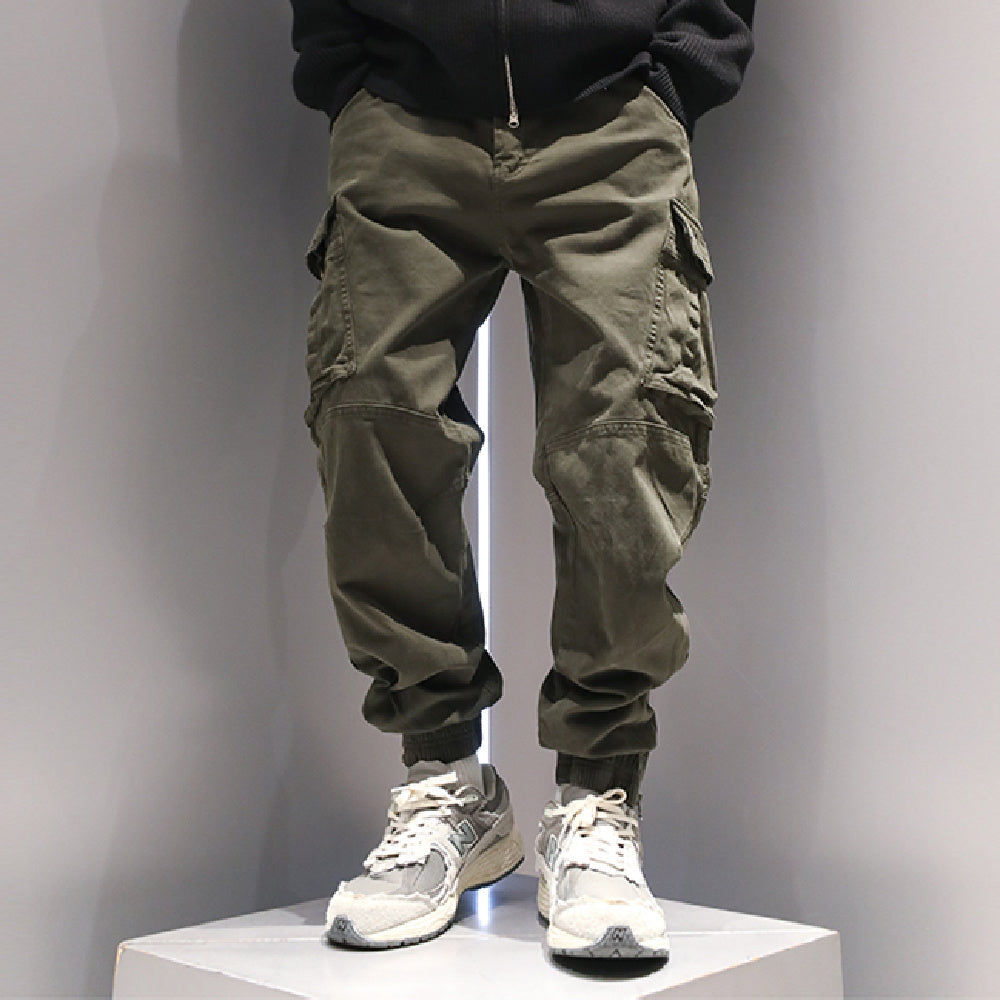 Foot Binding Zipper Design, Niche Casual Pants