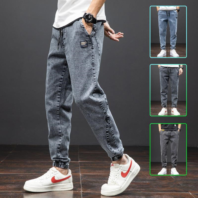 Men’s Fashion Casual Loose Stretch Jeans – Comfortable Cotton Denim Pants for Everyday Wear