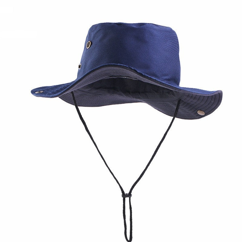 Outdoor Folding Climbing Hat – Men’s Cotton Flat Top Sun Protection Hat | Breathable, Windproof, Adjustable Free Size