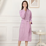 Cotton Terry Bathrobe – Thick Absorbent Towel Pajamas Robe for Adults, All Seasons Comfort