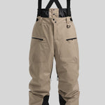 Men's Waterproof Strap Ski Pants – Thickened Winter Snow Pants with Flame Retardant Fabric