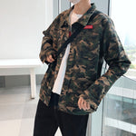 New Men’s Camouflage Denim Jacket – Casual Cotton Jeans Coat for Autumn Fashion & Streetwear