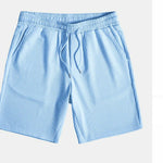 Men’s Casual Beachwear Two-Piece Set – Loose Short Sleeve & Shorts | Summer Striped Outfit for Daily Comfort