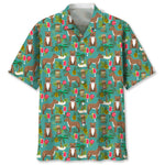 Trendy Cool Vintage Printed Shirt for Men – Slim Fit Short Sleeve Summer Fashion