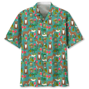 Trendy Cool Vintage Printed Shirt for Men – Slim Fit Short Sleeve Summer Fashion