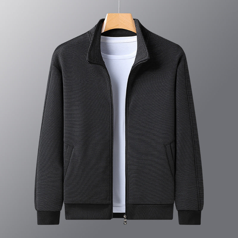 Men’s Stand Collar Jacket – Casual Lightweight Zip-Up Coat for Everyday or Outdoor Wear