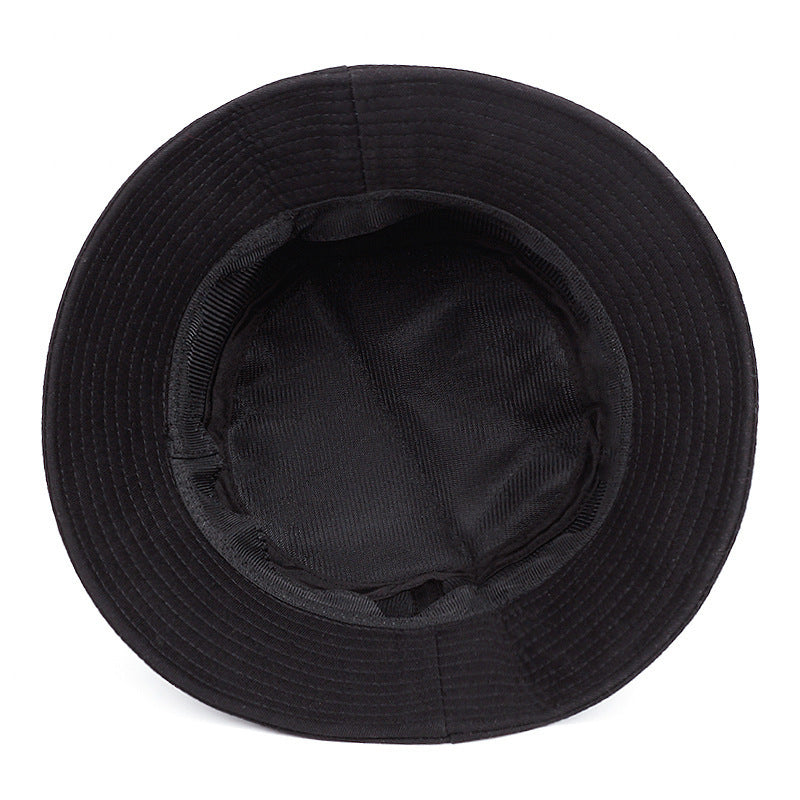 Stars & Stripes Embroidered Fisherman Bucket Hat – Sun-proof, Stylish, Acrylic Fiber, Unisex, Four Seasons Outdoor Hat
