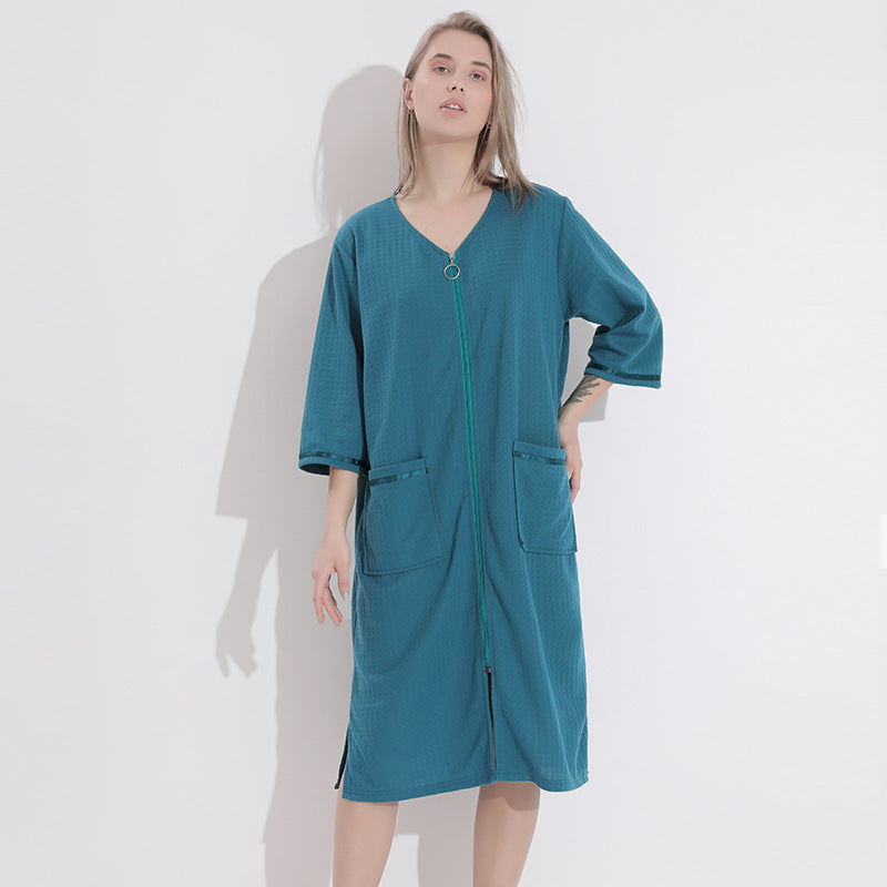 Women’s Plus Size Nightdress – Loose Japanese & Korean Style Summer Homewear, Comfortable and Casual