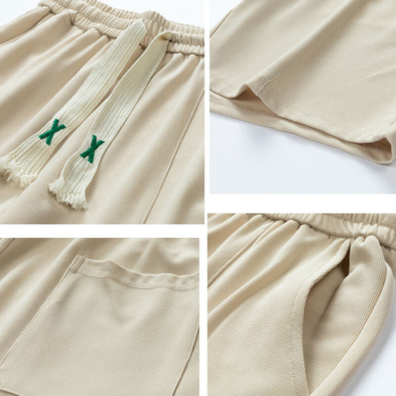 Men’s Sports Suit – Short-Sleeve Lapel T-Shirt & Shorts Two-Piece Set | Lightweight Running and Leisure Outfit