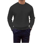 Men’s Knitted Sweater – Twisted String Design Pullover, Thick Woolen Yarn, Casual Fashion Top