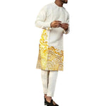 Men’s Casual Minimalist Printed African Suit – Straight Fit Leisure Outfit | Ethnic Style Four-Season Wear