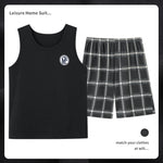 Men’s Cotton Sleeveless Pajamas – Sweat-Absorbent, Breathable Pullover | Casual Summer Homewear