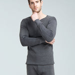 Men's Thermal Underwear Fleece-lined Thickened Long Johns Top & Bottom