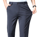 Men's Casual Business Trousers – Loose Fit Stretch Dress Pants for Daily & Office Wear
