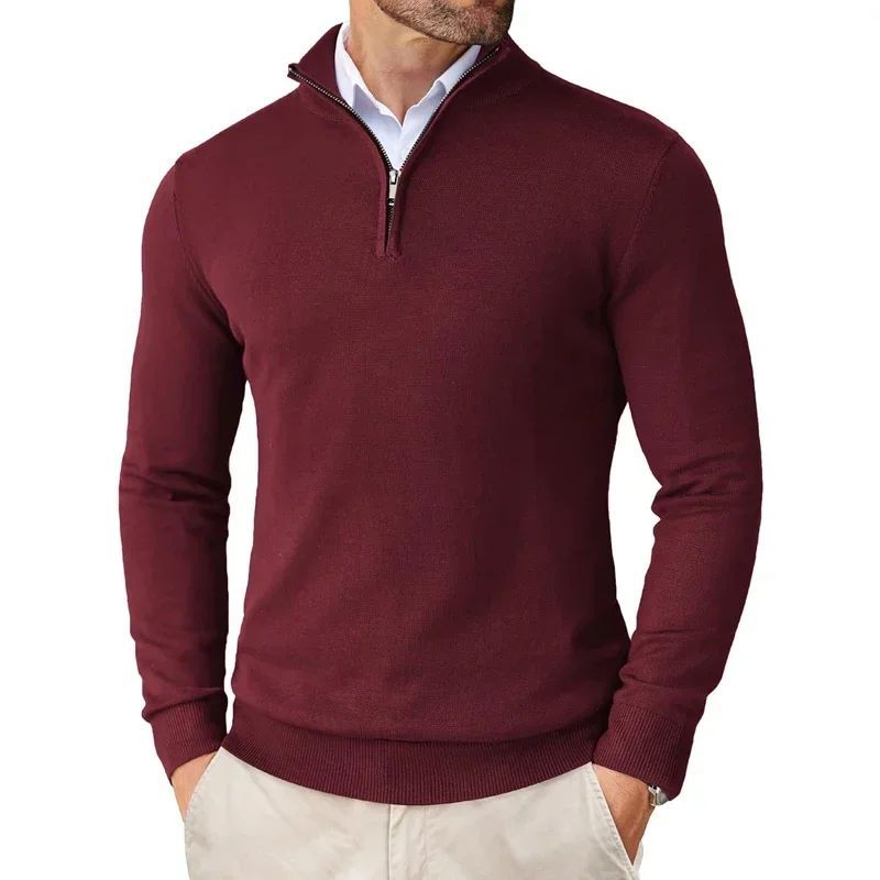 Autumn Men’s Zipper Sweater – Ultra-Thin Lightweight Jacket for Casual Street Style