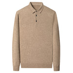 Men’s Winter Wool Lapel Long Sleeve Shirt – Thick Warm Casual Top for Cold Weather