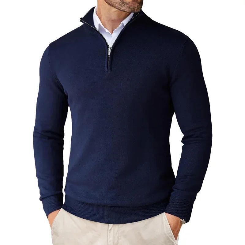 Autumn Men’s Zipper Sweater – Ultra-Thin Lightweight Jacket for Casual Street Style
