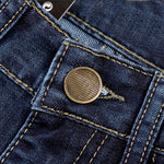 Men’s Straight Slim Jeans – Fall Winter Fashion, Stackable Straight Leg Denim Trousers