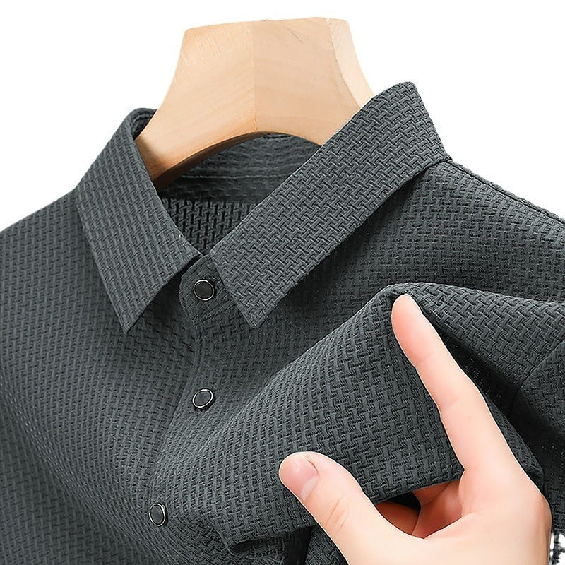 Men’s Asymmetric Nylon T-shirt | Lightweight Casual Summer Top in Multiple Colors