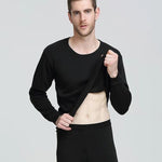 Men's Thermal Underwear Fleece-lined Thickened Long Johns Top & Bottom